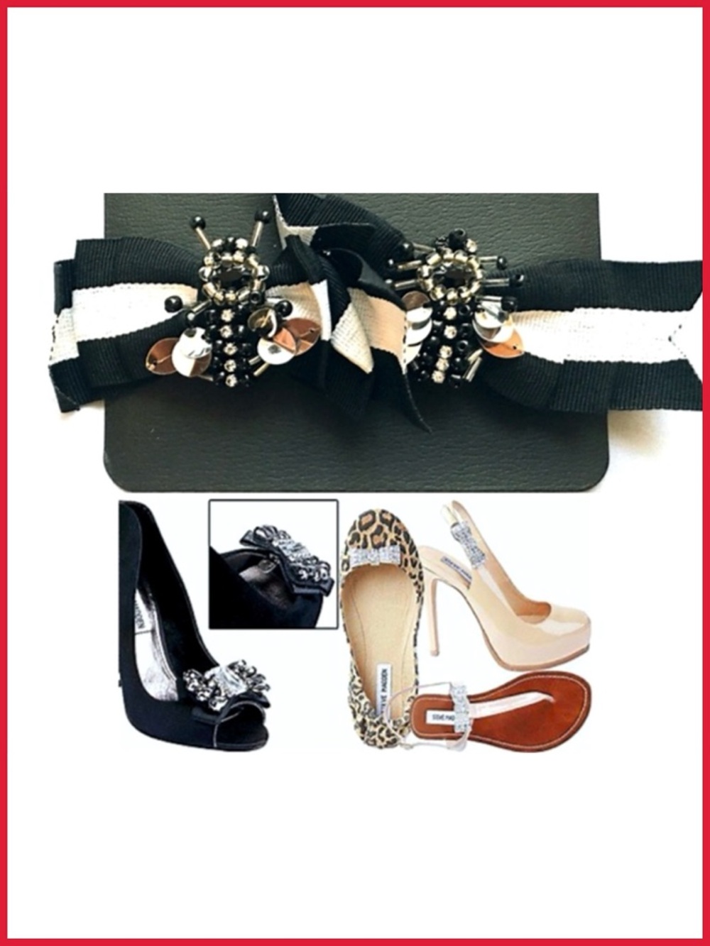 Steve Madden Shoe Bow Clip | Accessory